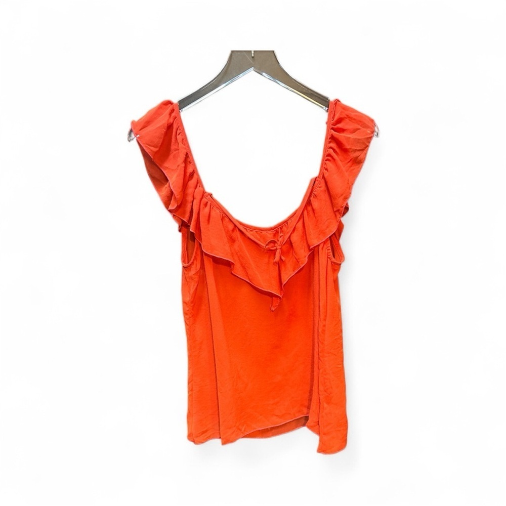 Ruffled Orange Women's Top
